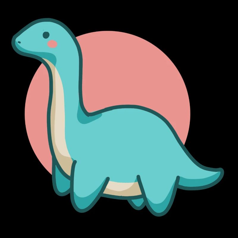Mignon dinosaure au long cou, Brontosaurus