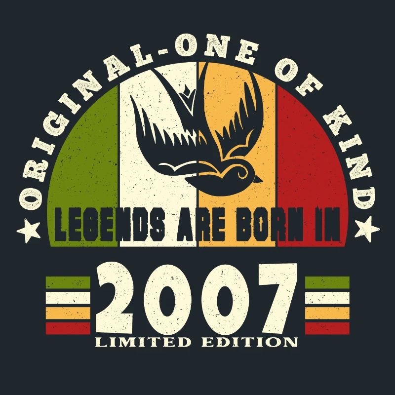 2007 Vintage Geburtstag Legende Geschenk