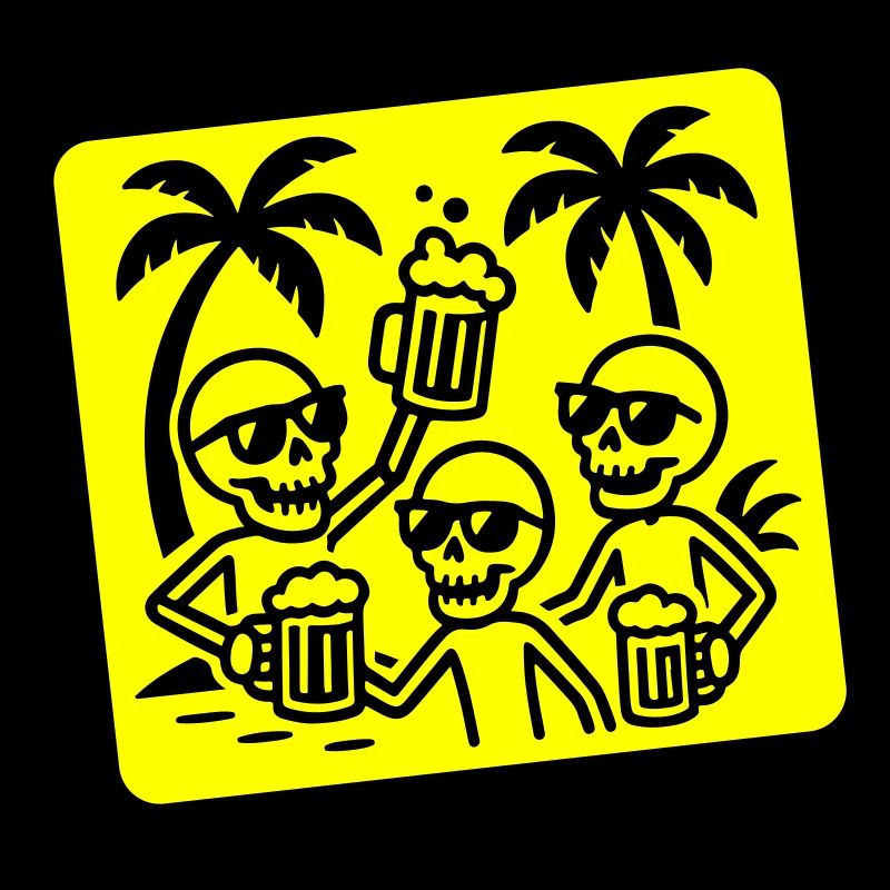 Skeleton Holiday Party Beer