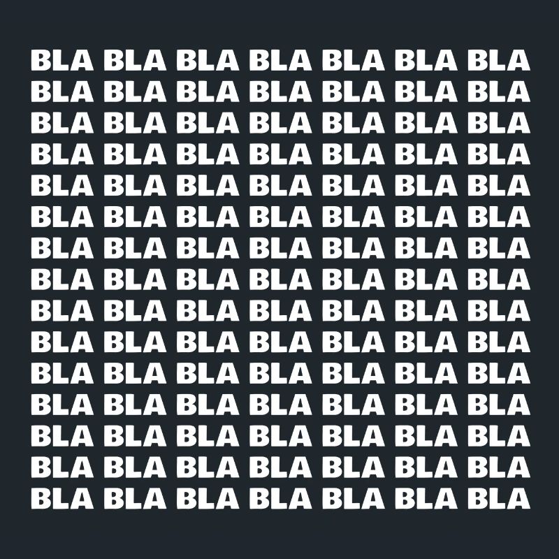 Bla bla bla