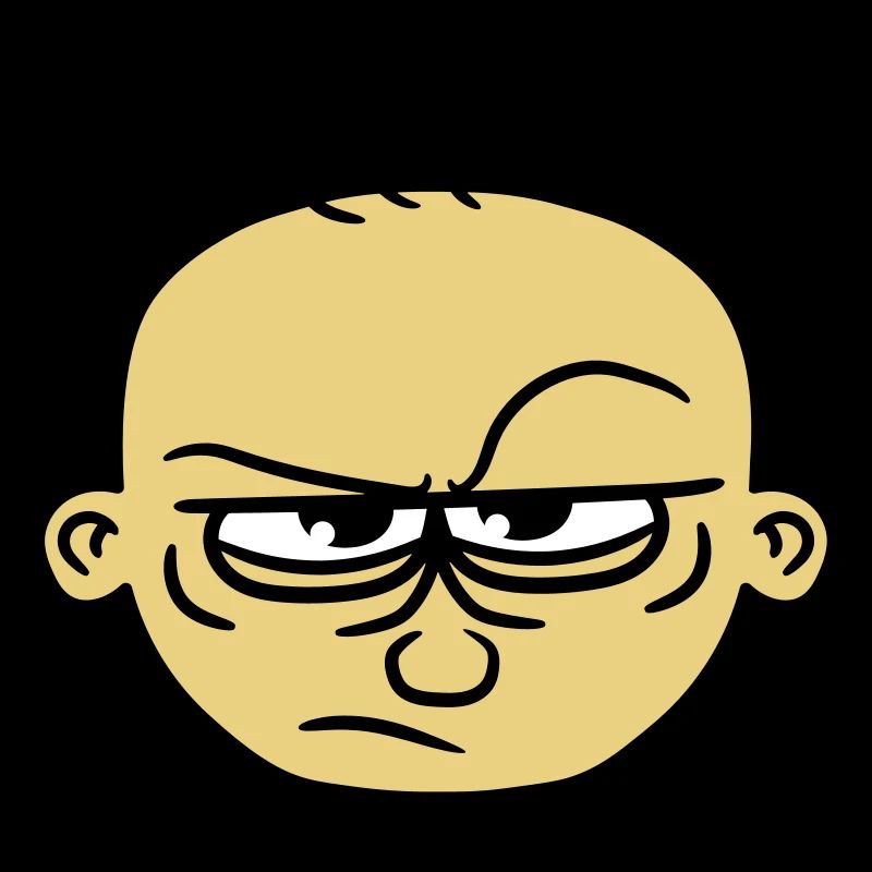 face cartoon cartoon evil eye wuetend clipart
