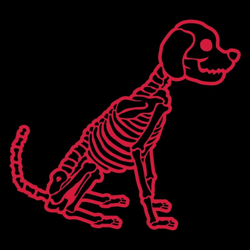 Cool Skelett Hund Design
