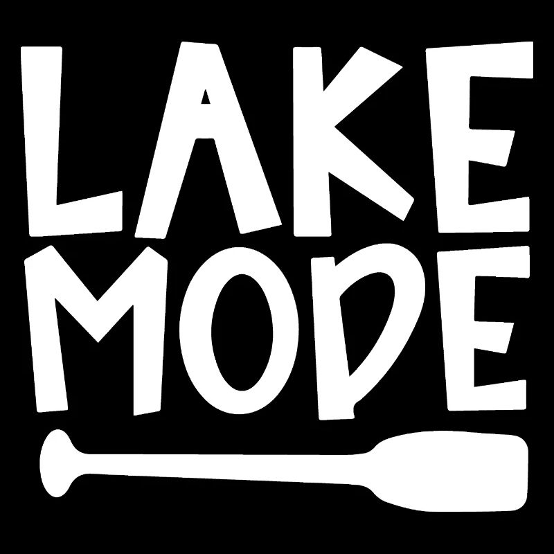 Lake Mode Abenteuer Paddel Enthusiast Design