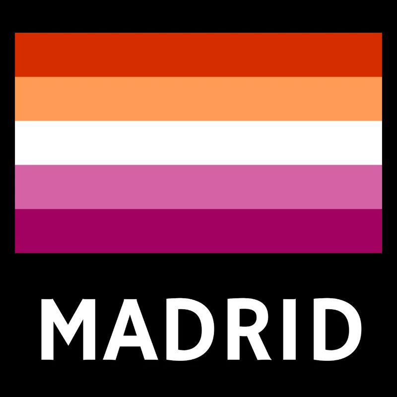 Drapeau de la fierté lesbienne Madrid