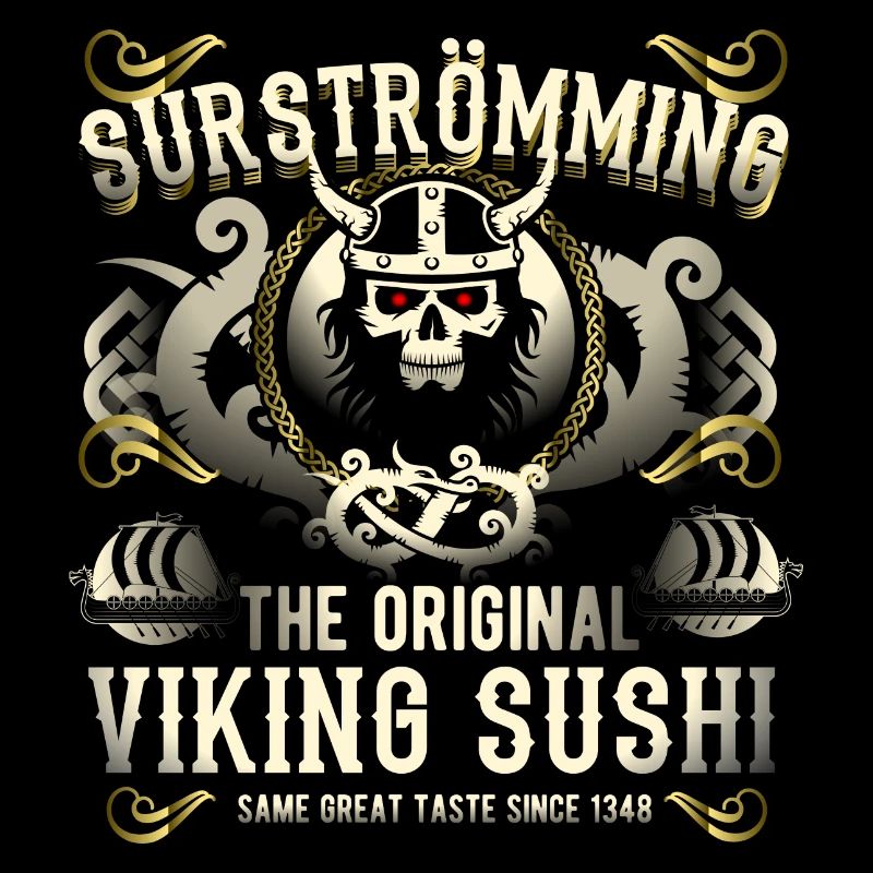 Surströmming T Shirt Viking Sushi