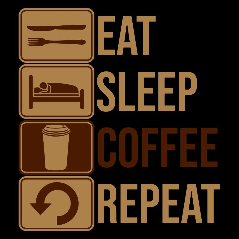 manger du café de sommeil répéter