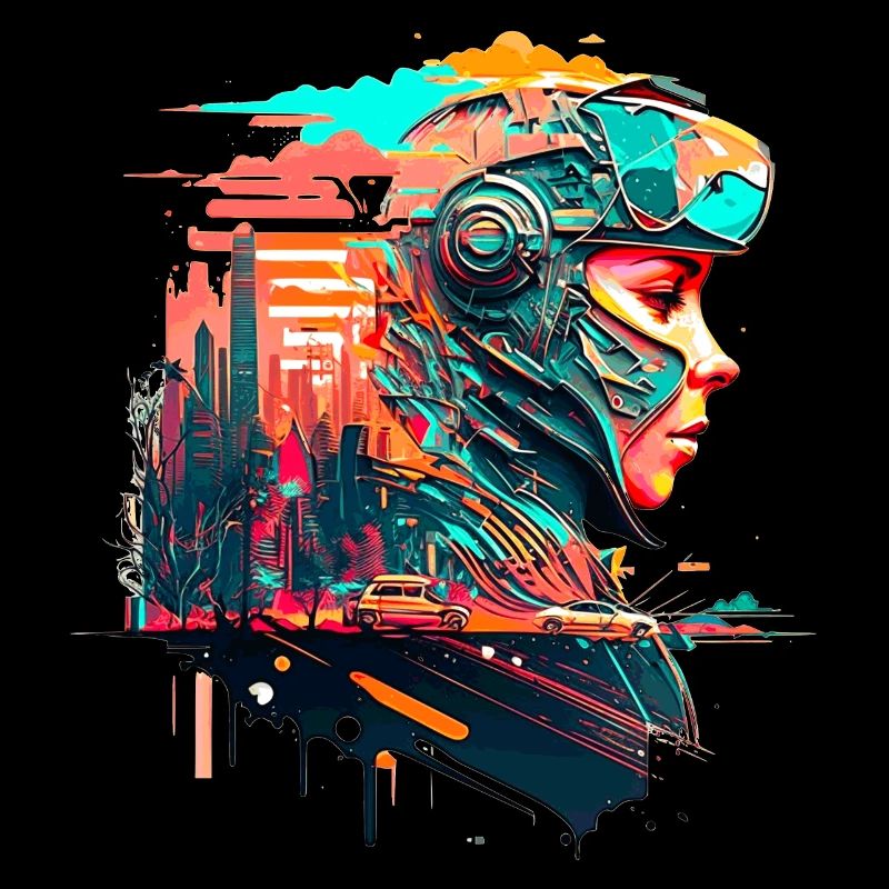 Sci Fi Zukunftsvision in der Dystopie
