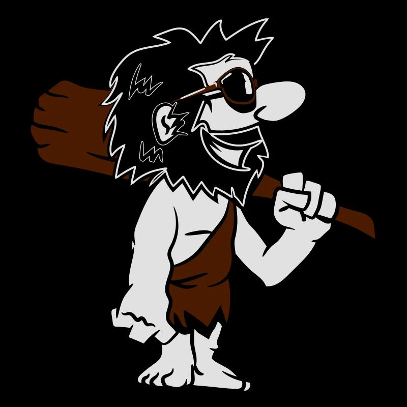 Caveman lunettes dessinées drôles