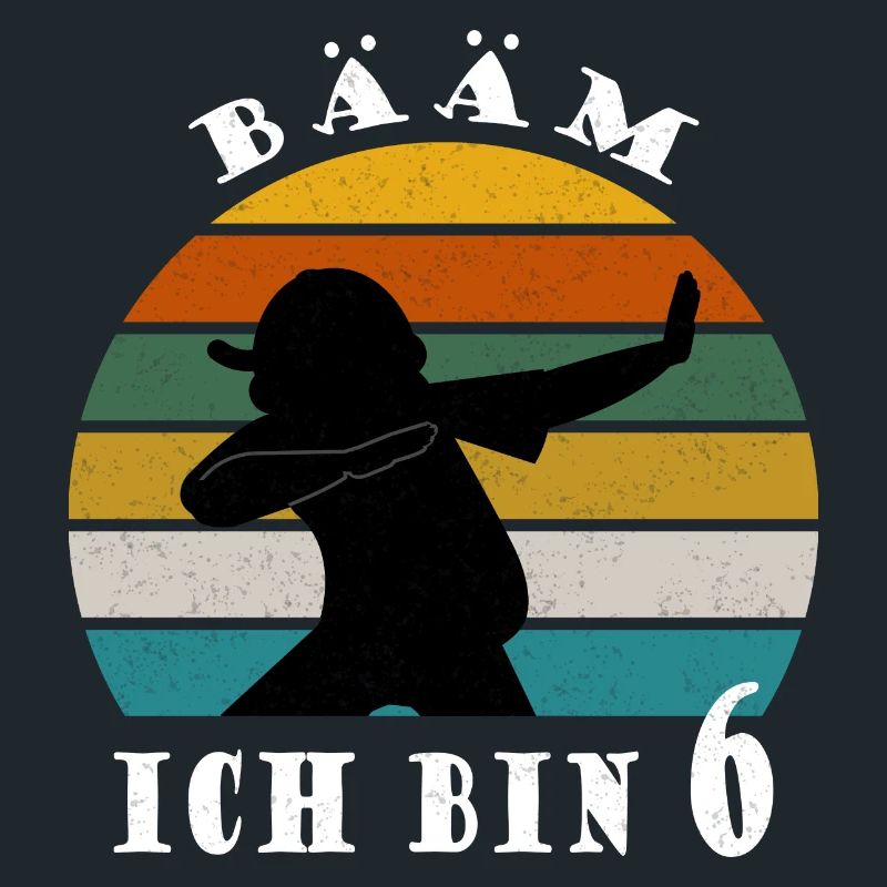 Kinder Dabbing Geburtstagsshirt 6 Jahre