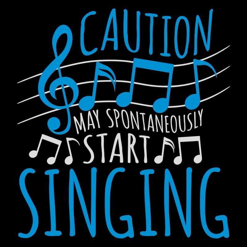 may spontaneously start singing