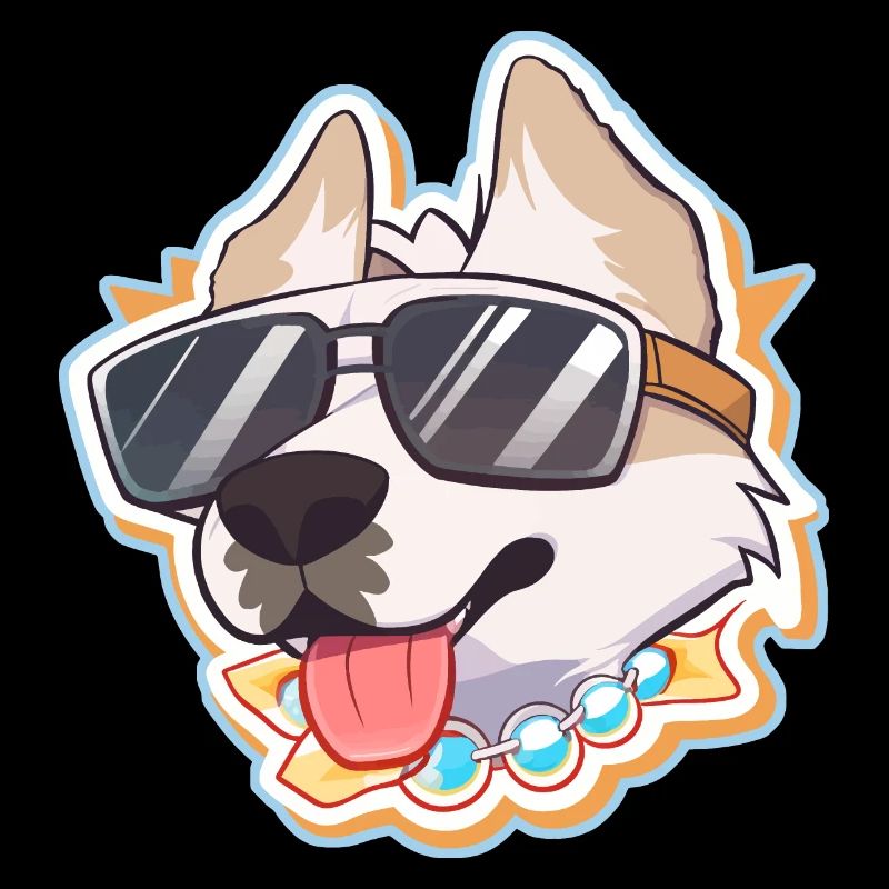 Hund mit Sonnenbrille