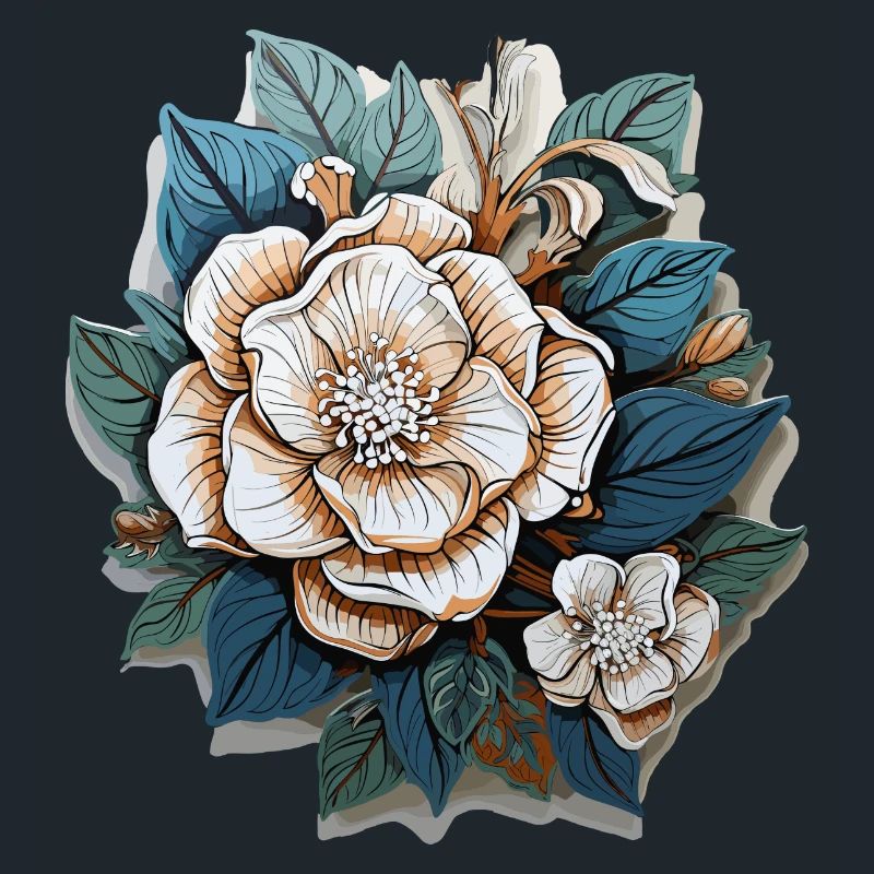 Fleurs blanches