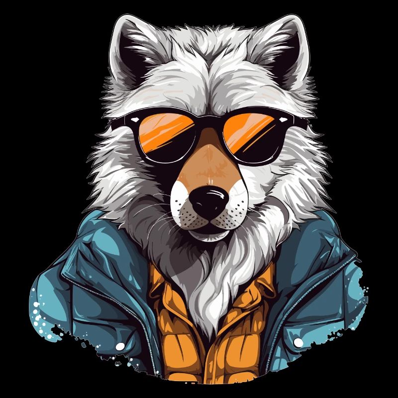 Street style polar wolf | Wolf lovers