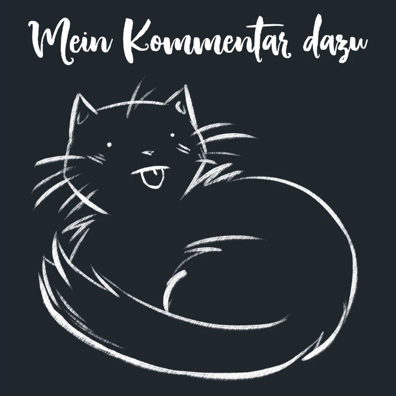 Chat - Mon commentaire - blanc