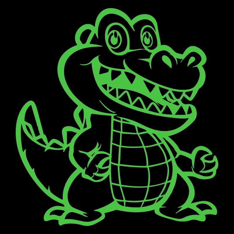 Bande dessinée crocodile animal