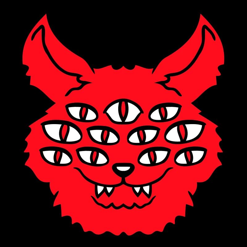 Cat Demon Many Eyes Devil Hell Evil Monster
