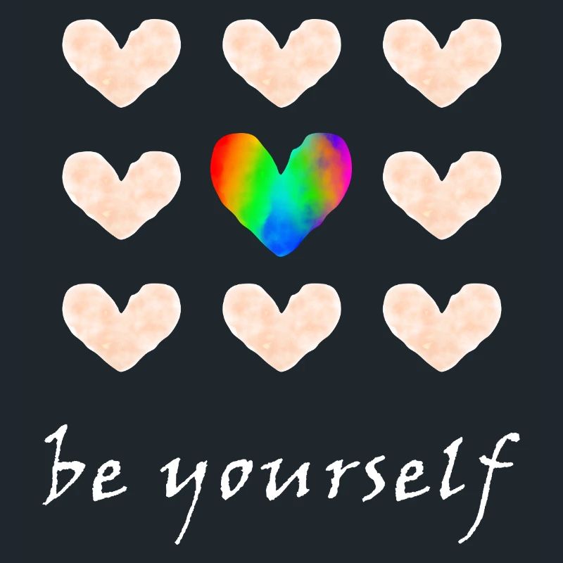 Sei du selbst - Regenbogenfarben