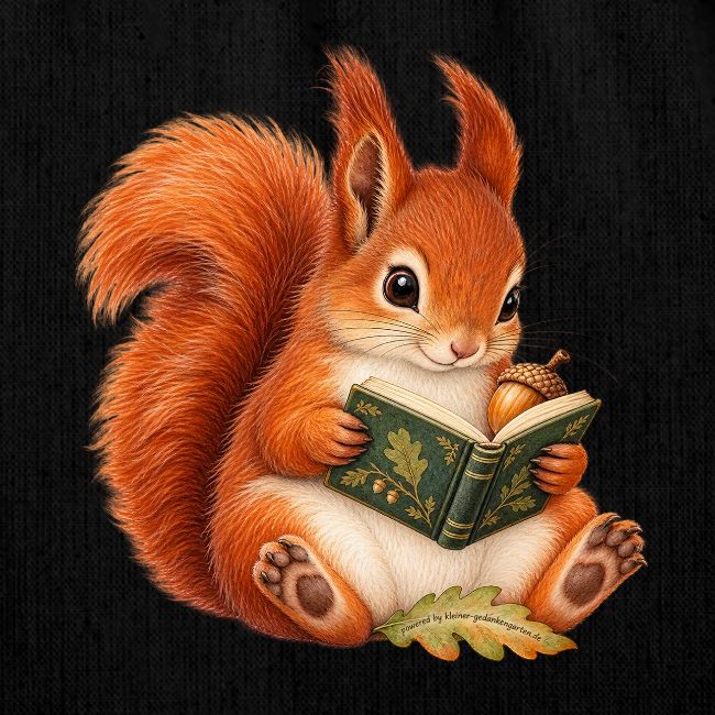 Eichhörnchen lies ein Buch – Ansicht 2
