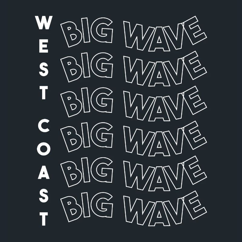Westküste große Welle weiß