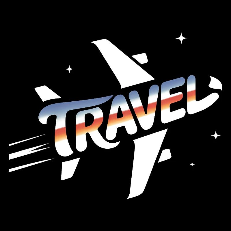 Reiseflugzeug - Cooles Urlaubspiktogramm