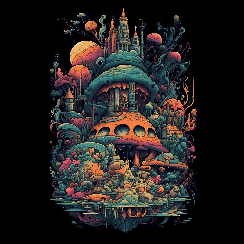 Trippy Explosion - Motif psychédélique