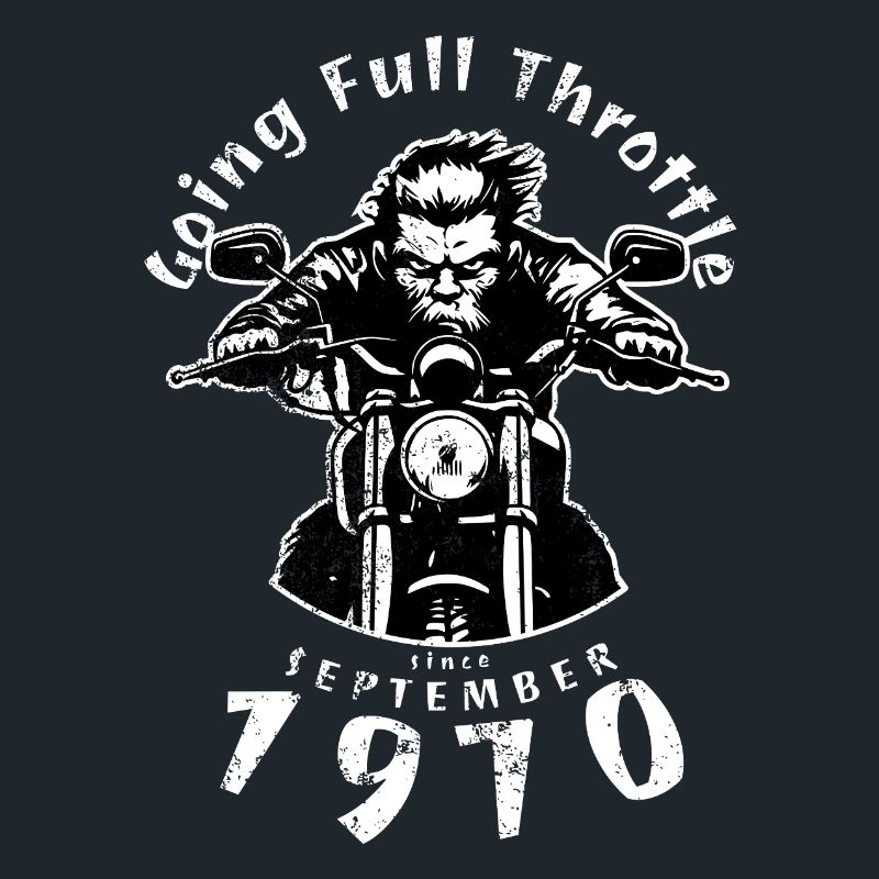 55. Geburtstag Going Full Throttle Since 09/1970