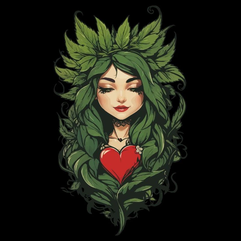 Conception esthétique de tatouage d’amour de plante de coeur