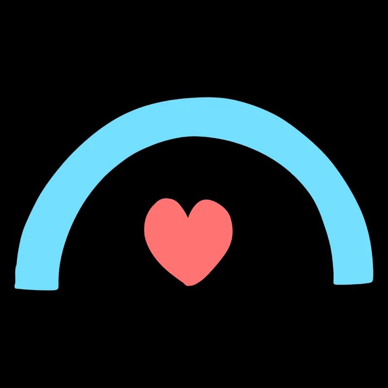 herz bogen form symbol formen rot blau