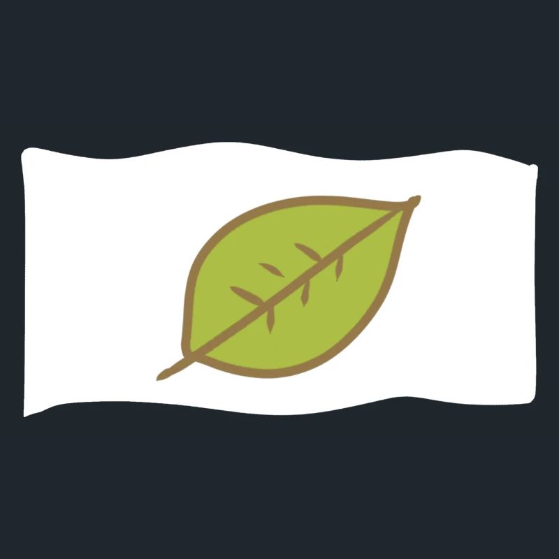 Icône Drapeau Feuille Nature