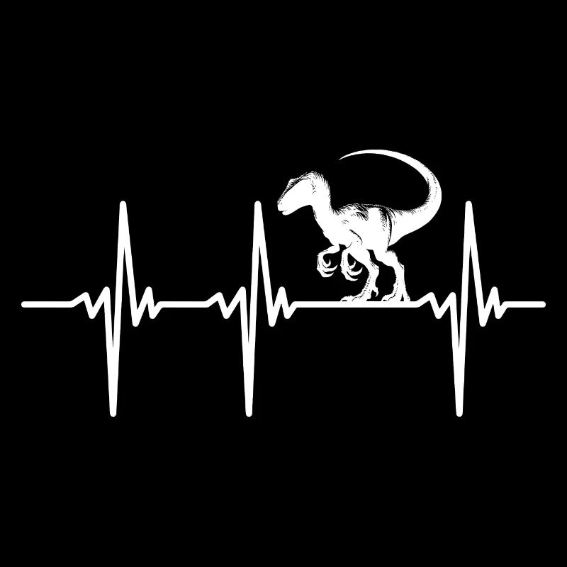 Herzschlag Dino Velociraptor Dinosaurier
