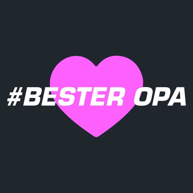 Bester Opa Herz Liebe