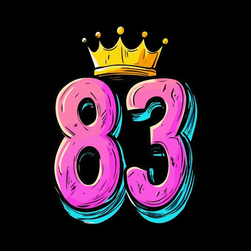 83 Numéro Jersey Couronne