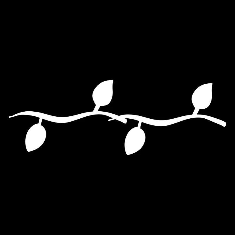 Quatre feuilles ligne nature forme