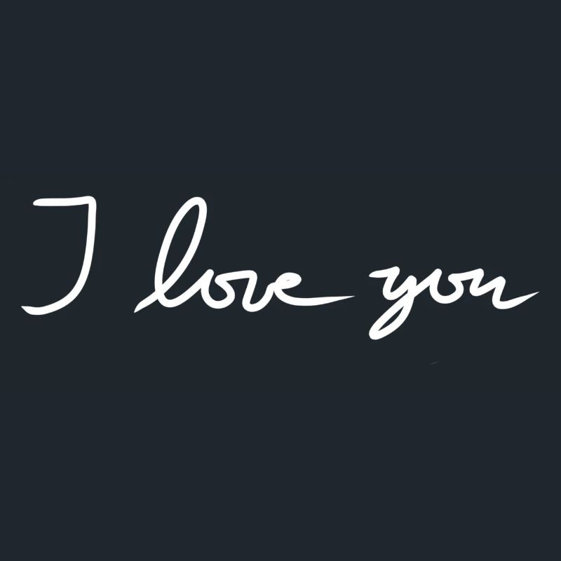 ich liebe dich text symbol