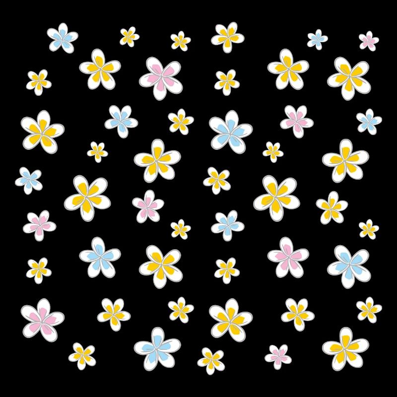 Motif avec des fleurs de plumeria