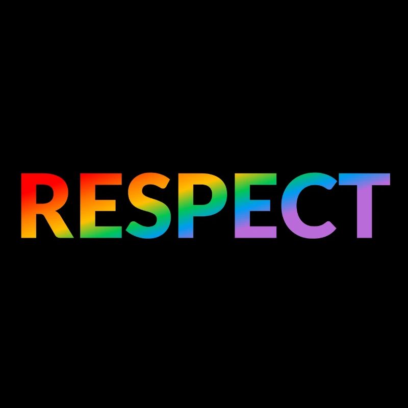 Respect rainbow LGBT pride month