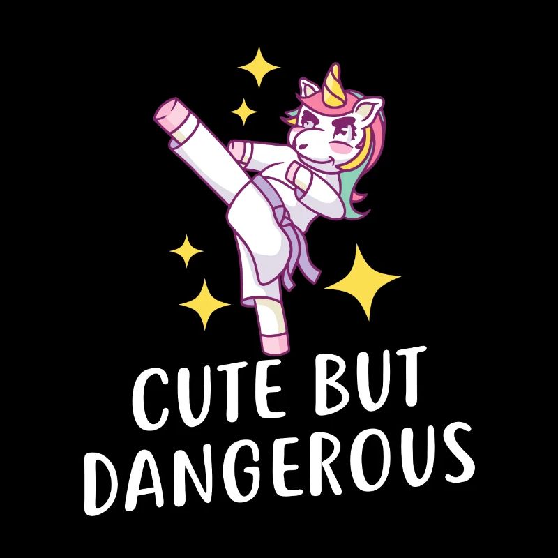 Karaté mignon mais licorne