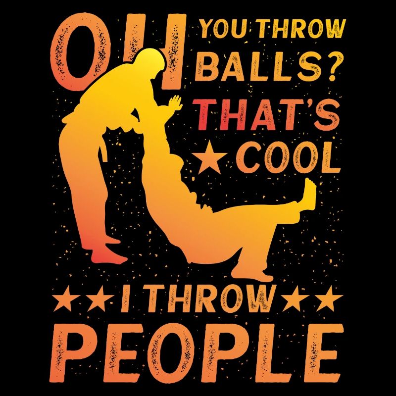 Oh, du wirfst Bälle, das ist cool, ich werfe Leute