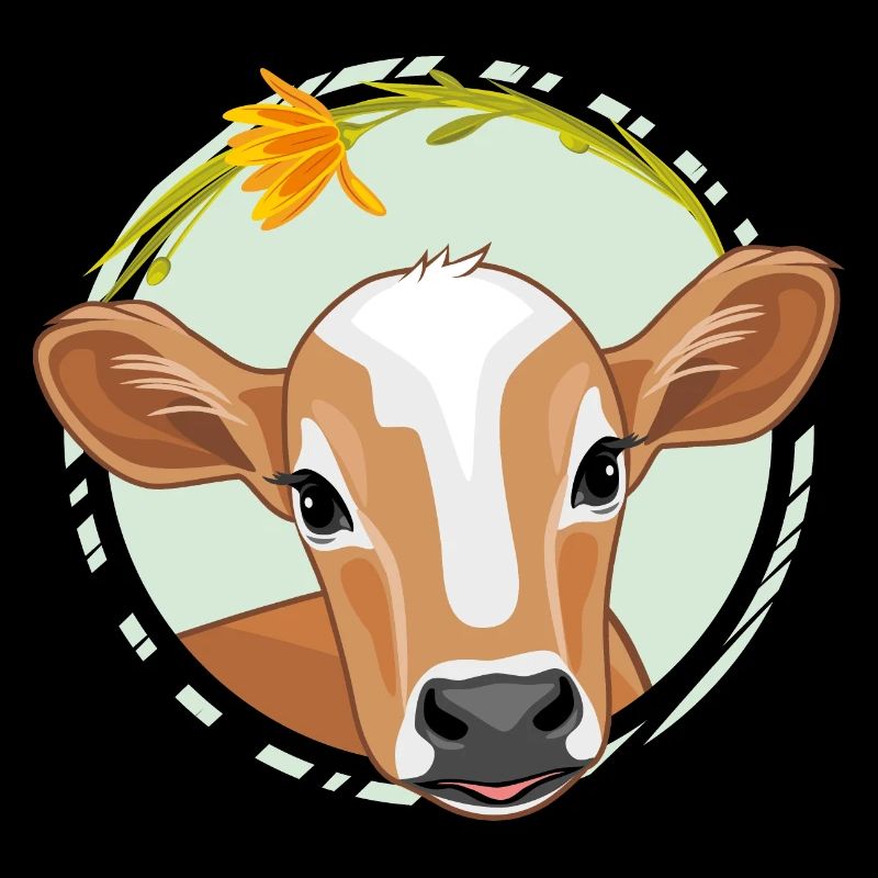 Mignon veau qui jette un coup d’œil