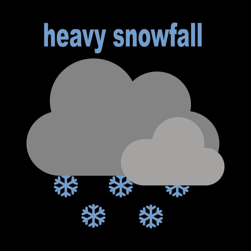heavy snowfall - starker Schneefall