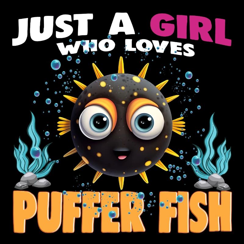 Juste une fille qui aime le poisson-globe