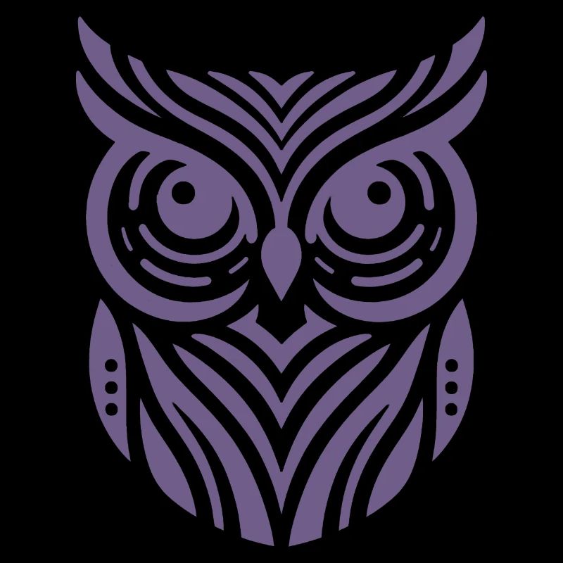 Conception de silhouette de hibou minimaliste
