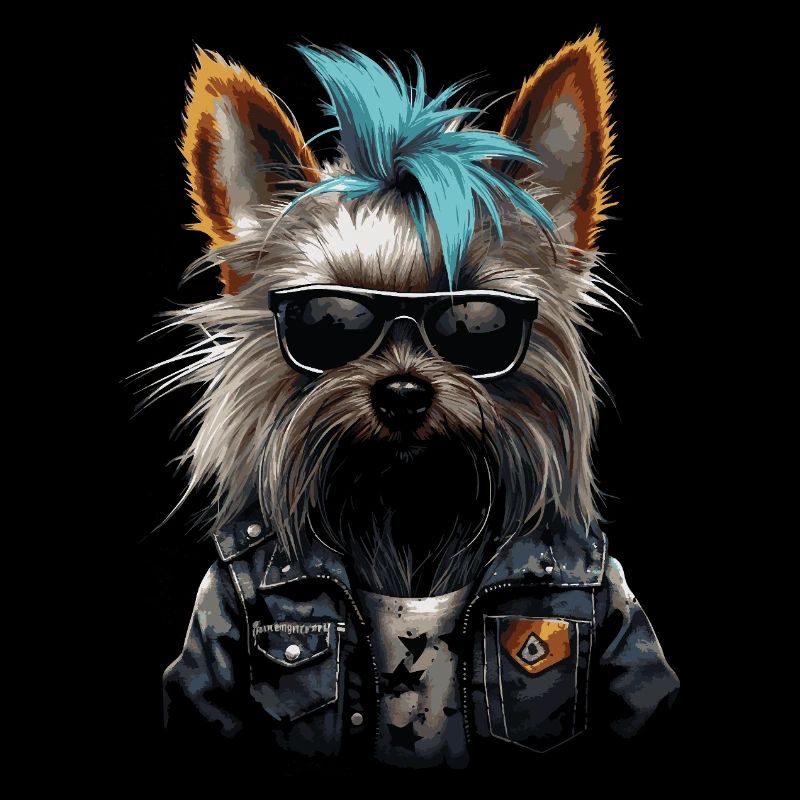 Punk Yorkshire Terrier