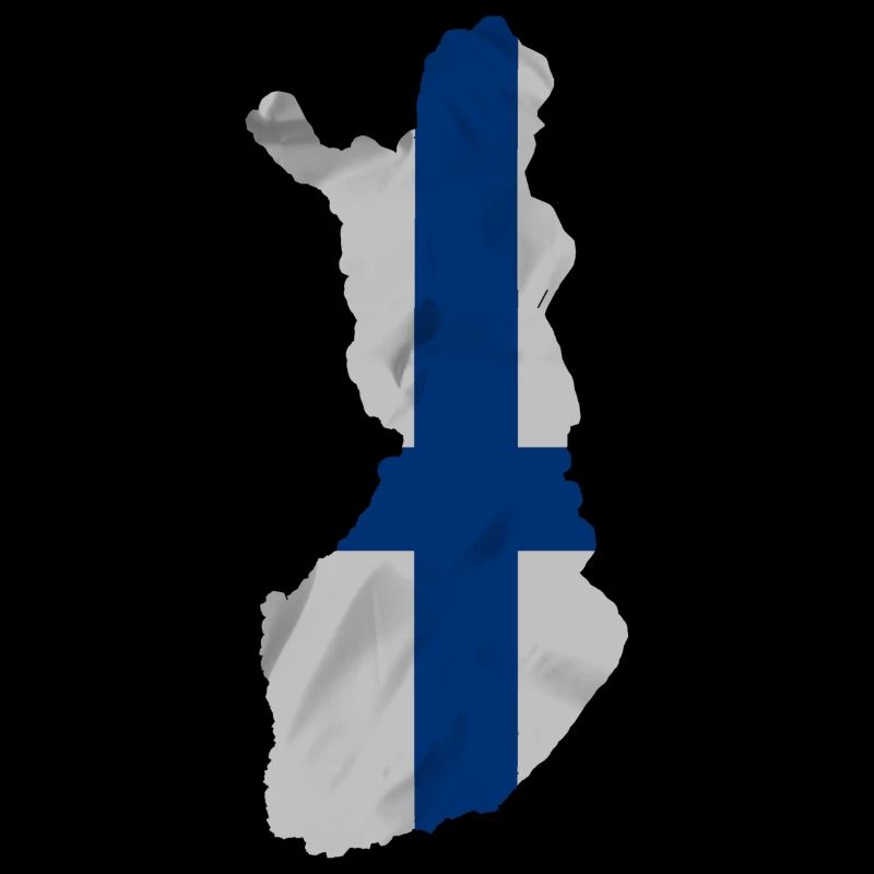 Finnland in der Form des Landes