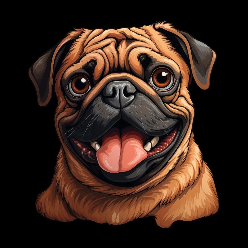 Mops Porträt