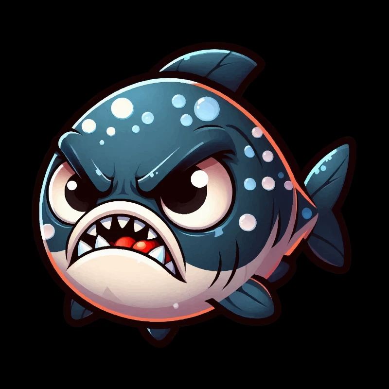 mignon piranha en colère