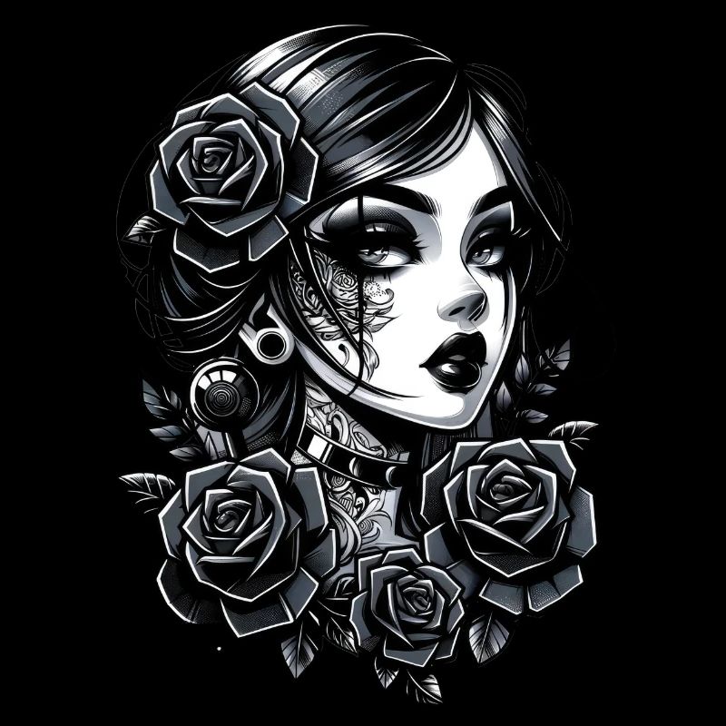 Forbidden Romance : Beauté et roses dans le noir