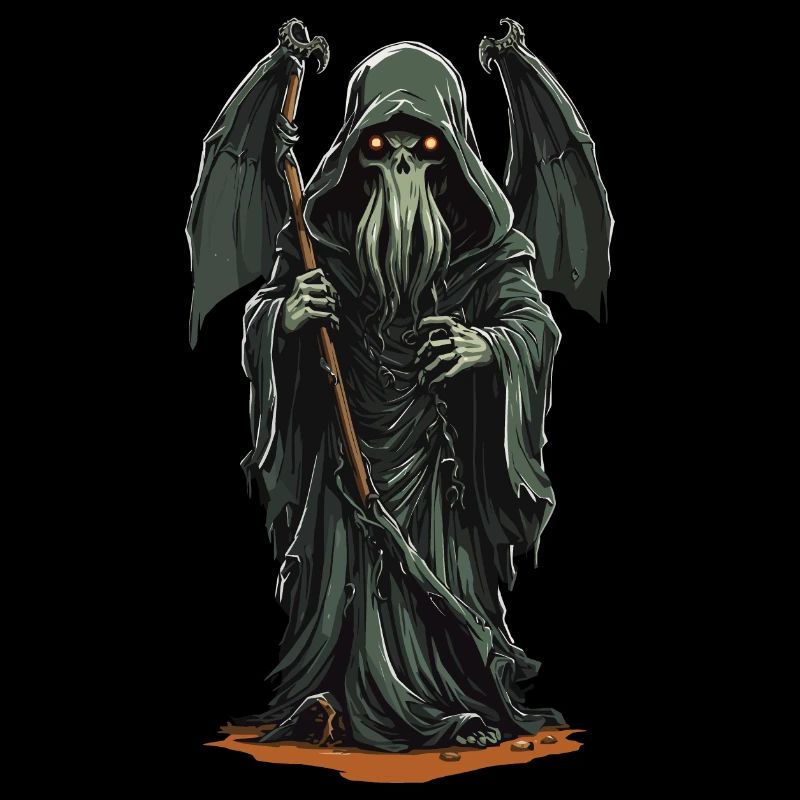 Druids Grim Reaper Tentacle Horror Halloween