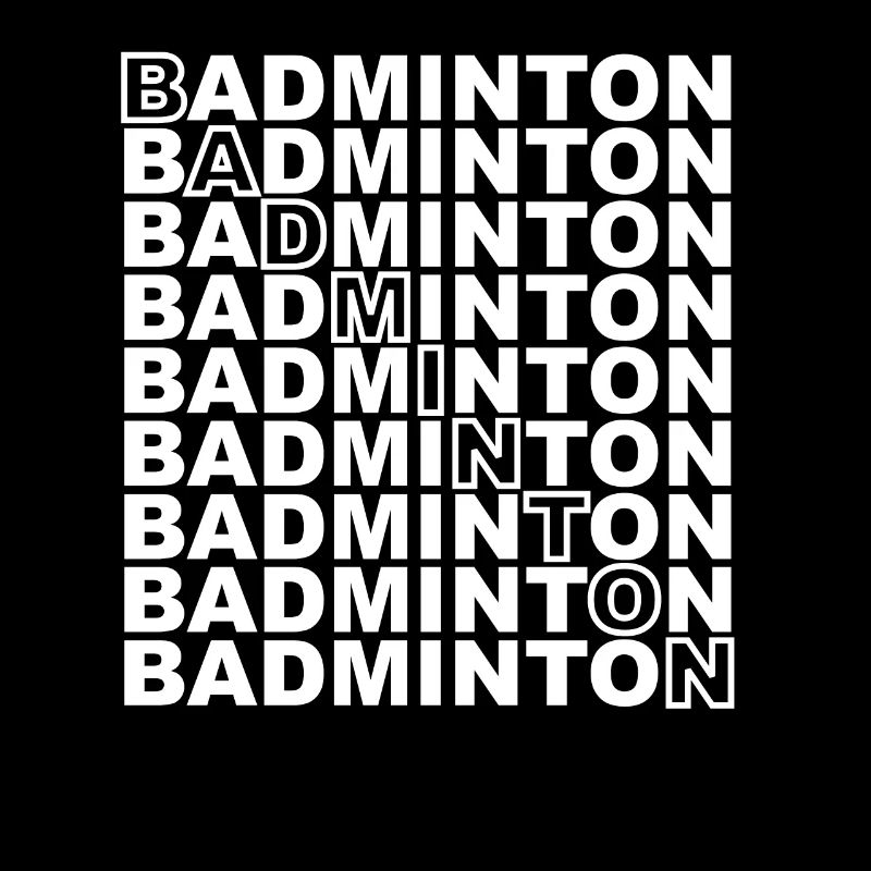 Lettrage de badminton - Sport