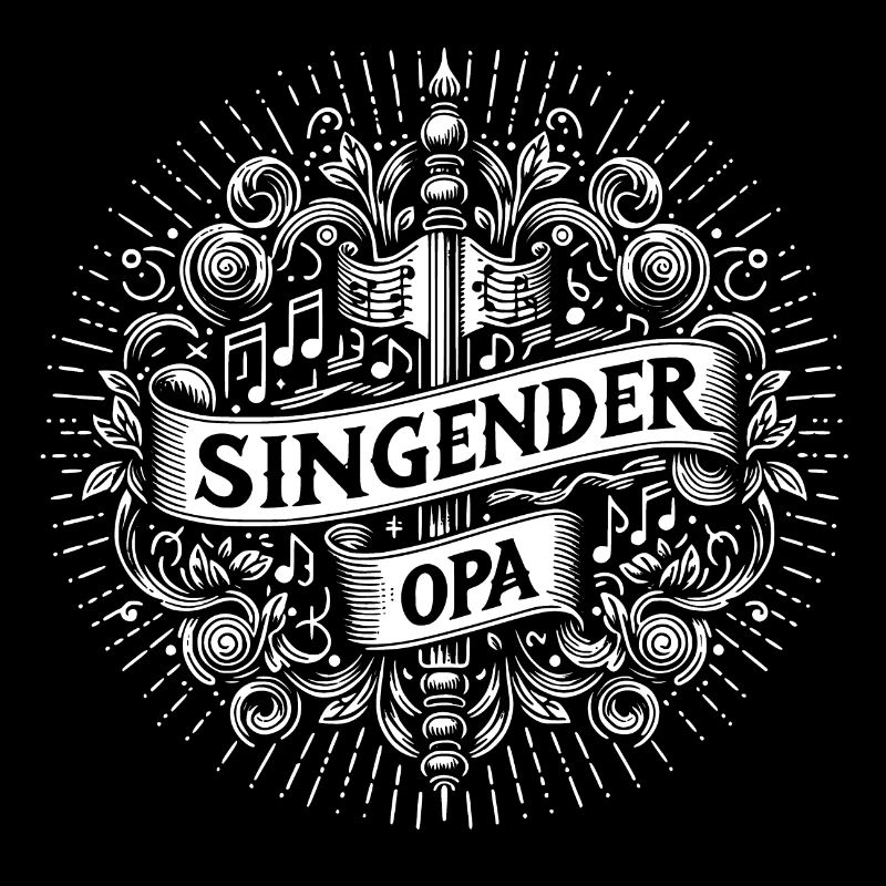Singender Opa - unser Opa Großvater singt gerne